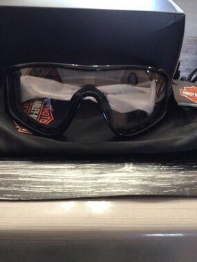 Harley-Davidson Black Smoke Lens Riding Goggles
